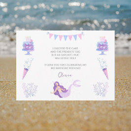 Cartões de agradecimentos de Aniversário das Roxas