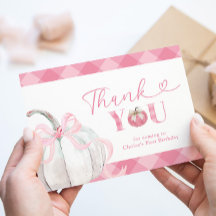 Cartões de agradecimentos de aniversário de Abóbor