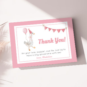 Cartões de agradecimentos de aniversário de bobo d