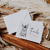 Cartões de agradecimentos de aniversário de Bunny