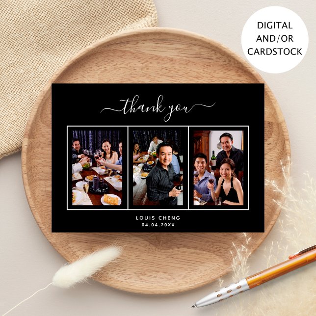 Cartões de agradecimentos de aniversário de fotos  (Criador carregado)