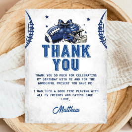 Cartões de agradecimentos de aniversário de futebo