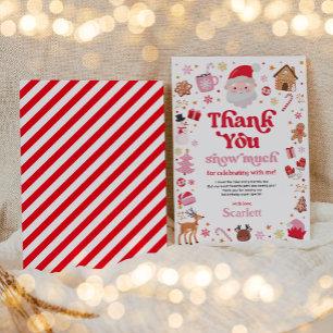 Cartões de agradecimentos de aniversário de Natal 