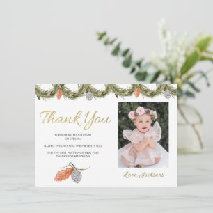 Cartões de agradecimentos de Aniversário de Winter