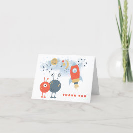 Cartões de agradecimentos de aniversário do aliens
