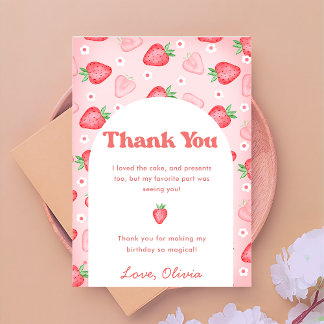 Cartões de agradecimentos de Aniversário do Berry