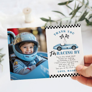 Cartões de agradecimentos de aniversário do Blue R