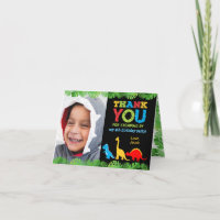 Cartões de agradecimentos de Aniversário do Dinoss