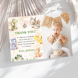 Cartões de agradecimentos de Aniversário do Dragão