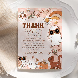Cartões de agradecimentos de aniversário do Hallow