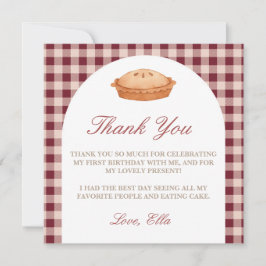 Cartões de agradecimentos de Aniversário do Pie
