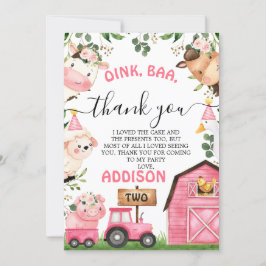 Cartões de agradecimentos de Aniversário do Trator