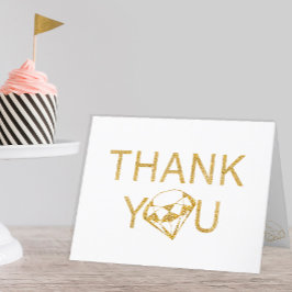 Cartões de agradecimentos de aniversário Gem Glitt