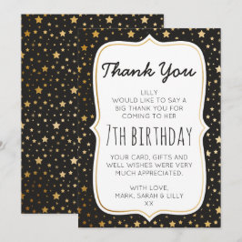 Cartões de agradecimentos de aniversário magic the