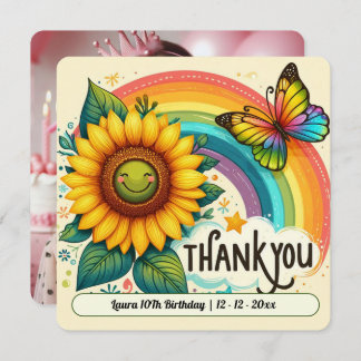 Cartões de agradecimentos De Aniversário Para Filh