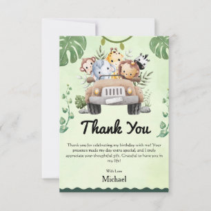 Cartões de agradecimentos de aniversário Wild One