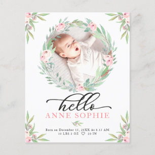 Cartões de agradecimentos de Anúncio de Nascimen