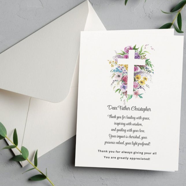 Cartões de agradecimentos de Apreciação do Pastor (Criador carregado)