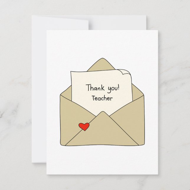 Cartões de agradecimentos de Apreciação do Profess (Frente)