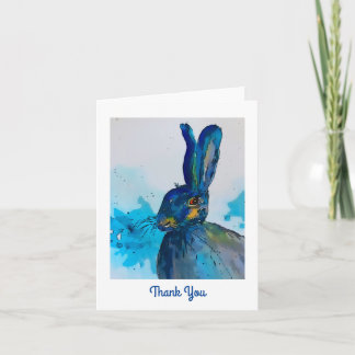 Cartões de agradecimentos de Aquarela do Coelho Ha