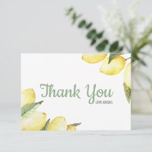Cartões de agradecimentos de Aquarela Floral de Li