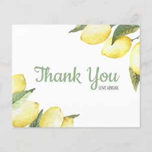 Cartões de agradecimentos de Aquarela Floral de Li