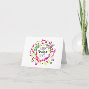 Cartões de agradecimentos de Aquarela Floral // Pr