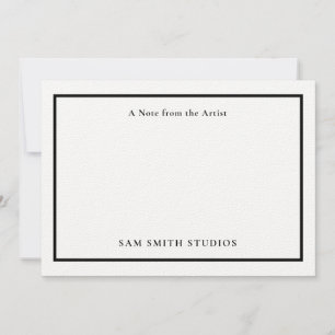 Cartões de agradecimentos de Artista Personalizáve
