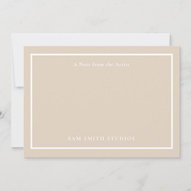 Cartões de agradecimentos de Artista Personalizáve (Frente)