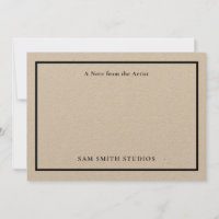 Cartões de agradecimentos de Artista Personalizáve