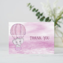 Cartões de agradecimentos de Balão de Ar Quente co