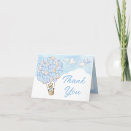 Cartões de agradecimentos de Balão de Ar Quente-Qu