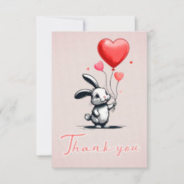 Cartões de agradecimentos de Balões de Amor