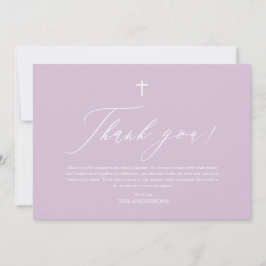 Cartões de agradecimentos de batismo da Cruz Branc