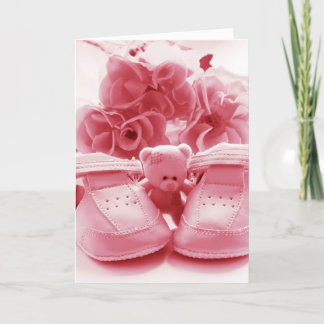 Cartões de agradecimentos de Bebê Rosa