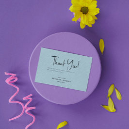 Cartões de agradecimentos de Boas-vindas Simples d