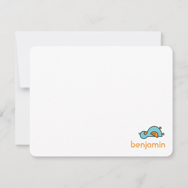 Cartões de agradecimentos de Bobo de desenho (Frente)