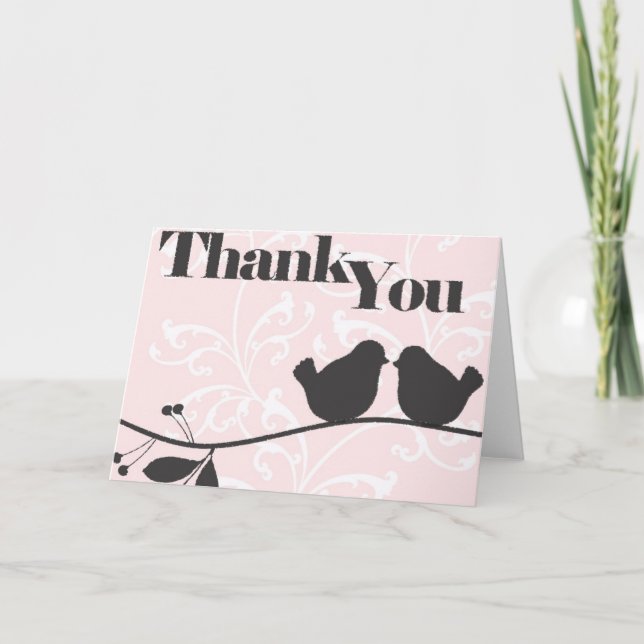 Cartões de agradecimentos de Brids do amor (Frente)