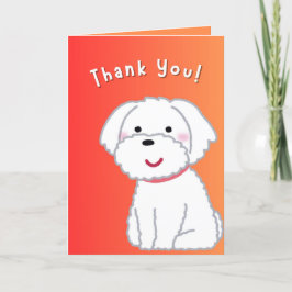 Cartões de agradecimentos De Cachorro, Cartão De A