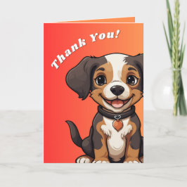 Cartões de agradecimentos De Cachorro, Cartão De A