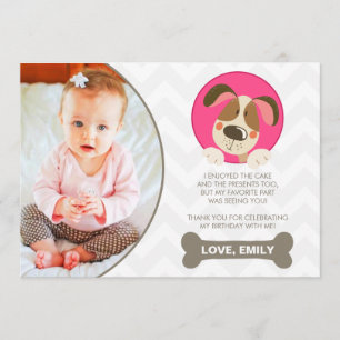 Cartões de agradecimentos De Cachorro Foto De Garo