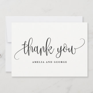 Cartões de agradecimentos de Caligrafia