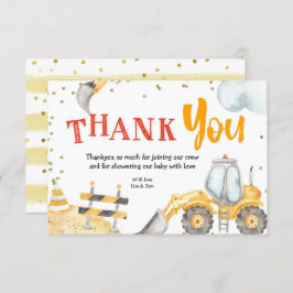 Cartões de agradecimentos de Caminhão Amarelo para