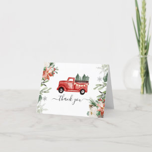 Cartões de agradecimentos de Caminhão de Natal de 