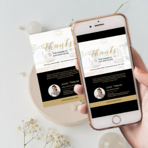 Cartões de agradecimentos de Casa Aberta de Imóvei