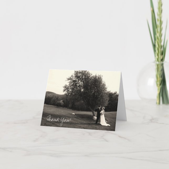 Cartões de agradecimentos de casamento (Frente)