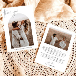 Cartões de agradecimentos de casamento | Boho Arch