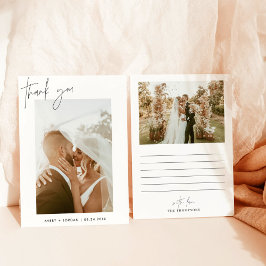 Cartões de agradecimentos De Casamento, Boho Foto