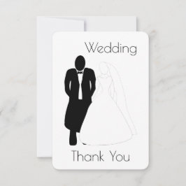 Cartões de agradecimentos de Casamento Bride Groom