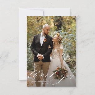 cartões de agradecimentos de casamento com fotos n